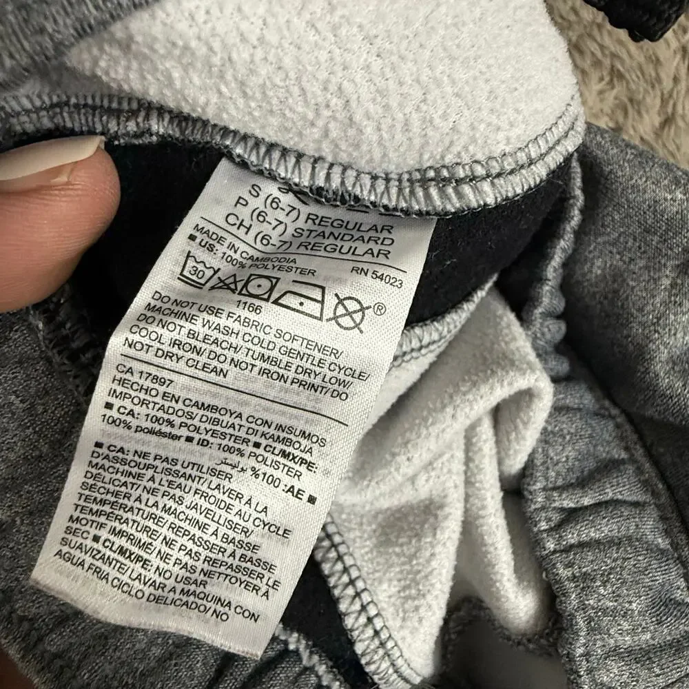 Old Navy Active Go-Dry Sweatpants Joggers Heather Gray Black Boys S Small 6 7